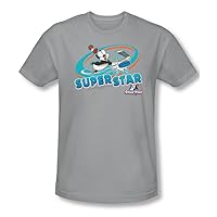 Mens Slap Shot T-Shirt in Silver