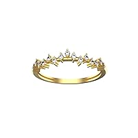 Natural Round Diamond In 14k Solid Gold Diamond Size 1.3MM Diamond Weight 0.30CTW Solitaire Diamond Ring For Women And Girls