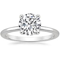 Moissanite Halo Accent Ring 2.50 CT Round Cut Moissanite Sterling Silver Wedding Band Engagement Rings Precious Gifts for Her