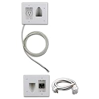 DATA COMM Electronics In Wall Cable Management Kit - TV Cable Hider Wall Kit - Behind Wall TV Wire Kit - Low Voltage In Wall Cord Concealer For Sleek TV Setup - Easy DIY Without Electrician