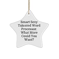 Smart Sexy Talented Word Processor. What More Could You Word Processor Star Ornament, Inspirational Word Processor , for Coworkers