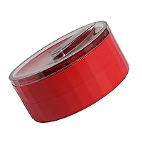 BESTOYARD 1pc Double Layer Rotating Fruit Plate Food Containers with Lids To Go Food Fruit Tray with Lid Relish Serving Bowl Dessert Dish Bowl Red Candy Plastic Pp Child Balanced re-usable