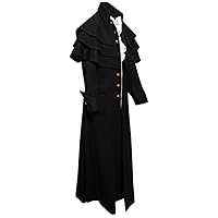 Men Steampunk Button Fashion Uniform Tailcoat Gothic Vintage Jacket Coat Frock Men's Coats & Jackets Men's Jacket