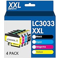 LC3033XXL Ink Replacement for LC3033 BK/C/M/Y Ink Cartridges Brother LC3033XXL LC3035 High Yield for Brother MFC-J995DW MFC-J805DW MFC-J815DW MFC-J995DW XL MFC-J805DW XL MFC-J815DW XL Printer (4-Pack)