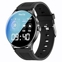 Smart Watch NY20 - Black, Men/Women Fashion Fitness Sport Smart Watch Black. 360X360 HD Screen with IP68 Waterproof and Shows Heart Rate (Shelf Stock Number) #1