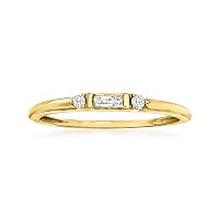 RS Pure by Ross-Simons 0.10 ct. t.w. Diamond Ring in 14kt Yellow Gold. Size 6