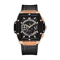 KISOARTWQ Watches Men Watches Women Orient Wristwatches Cheap Seiko Watches Men Women Watches Quartz Watches Casual Fashion Luxury Watches with Leather Band (Color:A,Size:)