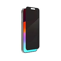 ZAGG InvisibleShield Glass Elite Privacy iPhone 15 Pro Screen Protector - 5X Stronger with Reinforced Edges, 2-Way Privacy Filter, Scratch & Smudge-Resistant Surface, Easy to Install