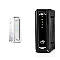 ARRIS Surfboard SB8200 DOCSIS 3.1 Cable Modem, Approved for Comcast Xfinity, Cox & Surfboard SBG10 DOCSIS 3.0 16 x 4 Gigabit Cable Modem & AC1600 Wi-Fi Router