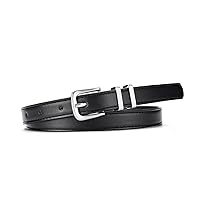 Womens Belts For Jeans Leathers Belt With Silver Buckle 0.7