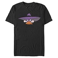 Disney Duck Darkwing Bighead Men's Tops Short Sleeve Tee Shirt