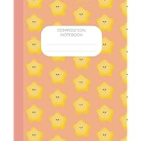 Composition Notebook Wide Ruled: Kawaii Star|Cute Aesthetic Notebook for Teens|School Supplies For Teen Girls