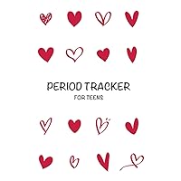 Period Tracker for Teens: Cute Menstrual Cycle Calendar and Journal for Girls to Monitor PMS Symptoms and Mood Swings