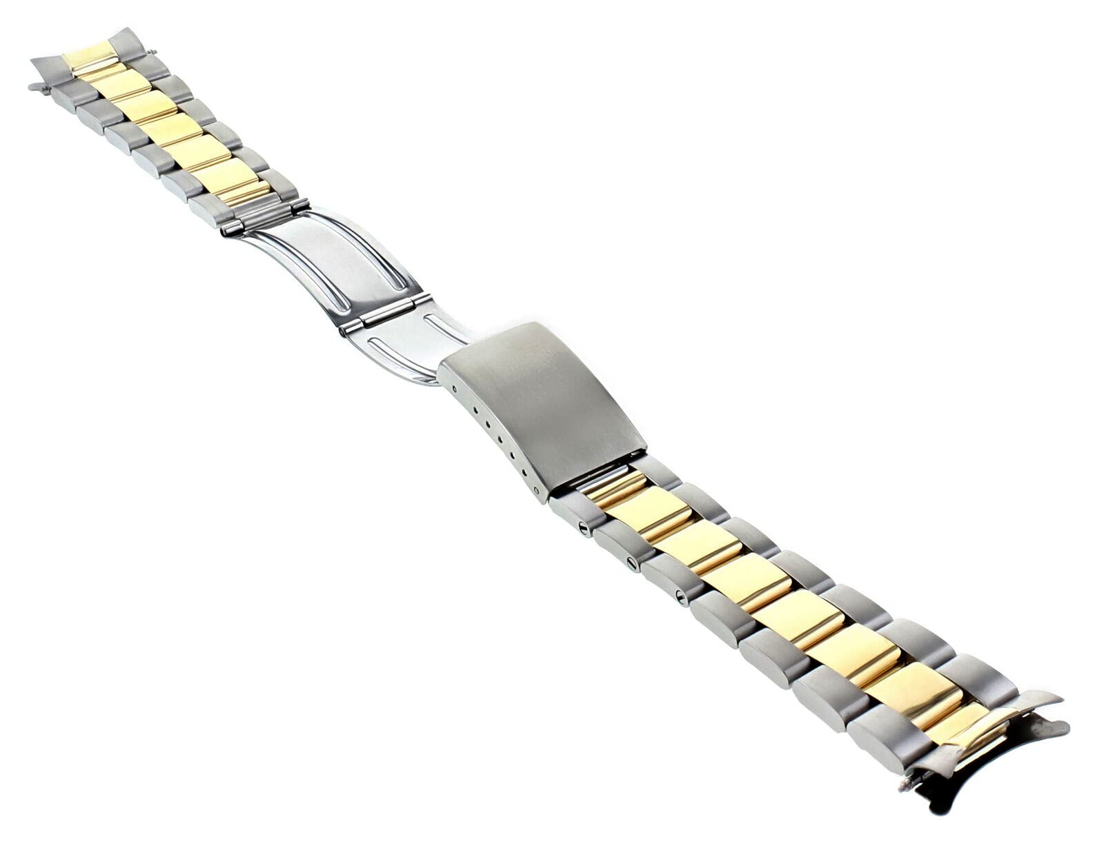 Ewatchparts OYSTER WATCHBAND COMPATIBLE WITH ROLEX DATEJUST 16013 16014 16233 16234 REAL GOLD 14K/S 20MM