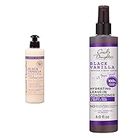 Carol's Daughter Black Vanilla 4-in-1 8 Fl Oz Hair Cream and Leave In Conditioner 8 Fl Oz for Curly, Wavy or Natural Hair