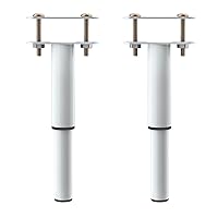 2 PCS Replacement Bed Support Legs, Bed Frame Support Legs, Bed Frame Legs Replacement, Adjustable Metal Support Leg for Bed Frame(7.08