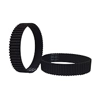 Pack of 2pcs HTD 3M Round Rubber Timing Belts Closed-Loop 201mm Length 67 Teeth 10mm Width Industrial Drive Belts