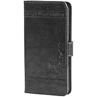Case for iPhone 14Pro Max/14 Pro/14 Plus/14 Retro Leather with Card Holder Slot Magnetic Flip Wallet Kickstand (14 Pro Max,Gray)