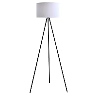 Catalina Lighting 19973-000 Mid-Century Modern Tripod Floor Lamp, Standing Lamp, Living Room Floor Light, LED Bulb NOT Included, 61.25