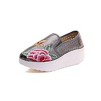 Girl's Bow Embroidery Casual Traveling Shoes Sneaker Kid's Cute Sport Canvas Shoe