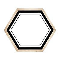 Schoolgirl Style Simply Boho Hexagon Name Tags—Self-Adhesive, 6-Sided, Student Labels for Desks, Cubbies, Lockers, Field Trips, Back to School (40 pc)