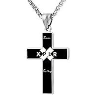 Sam Xplr Colby Necklace Fashion Cross Pendant Religion Faith Unisex Neck Chain Hip Hop Style Cool Choker ONE_SIZE