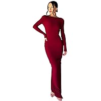 Short Summer Dresses for Women 2024 Plus Size, Women's Solid Color Sexy V Neck Bodycon Dress with Pleated Deta