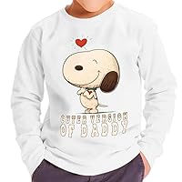 Cuter Version of Daddy Toddler Long Sleeve T-Shirt - Cute Puppy Kids' T-Shirt - Colorful Long Sleeve Tee