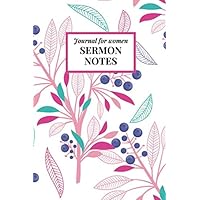 Sermon Notes Journal for Women: Personal Organize Notebook Taking Journal Bible and Motivations Write Down Prayer Requests & Reflect Scripture Notes & ... Notebook : Floral Bouquet with Leaves Theme Sermon Notes Journal for Women: Personal Organize Notebook Taking Journal Bible and Motivations Write Down Prayer Requests & Reflect Scripture Notes & ... Notebook : Floral Bouquet with Leaves Theme Paperback