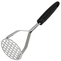 Chef Craft Select Sturdy Masher, 10.25 inch, Stainless Steel/Black