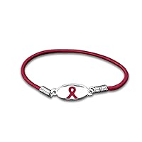 Fundraising For A Cause | Burgundy Stretch Bracelets – Burgundy Ribbon Bracelets for Myleoma Awareness, Sickle Cell Anemia, Meningitis and Hospice Awareness – Fundraising & Awareness