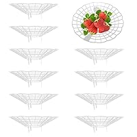 Strawberry Plants Support, Strawberry Cultivation Frame, Avoid The roting Gardening Tool of The White Earth 10 Pieces Cages and Plants.