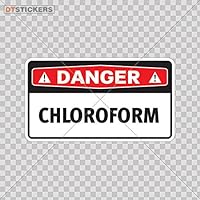 Decal Safety Sign Chloroform Car window jet ski (10 X 5,59 In. ) Fully Waterproof Printed vinyl sticker