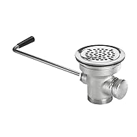 Krowne 22-204 Waste Drain with Overflow Outlet, Chrome