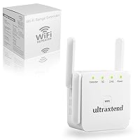 Ultraxtend WiFi Booster 2024 with Ethernet Port 2.4G Speed up to 300 Mbps Signal Repeater Get Strong Wi-Fi Signal in Every Corner of Your Home (1200 Mbps)