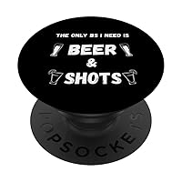 Vintage retro Adult Beers Lovers BS Beer & shots Drinking PopSockets Swappable PopGrip