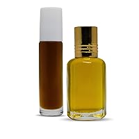 bonballoon Natural Perfume Oud Al Mubakhar Al Mubak Musk Arabian Alcohol Free Attar Arabic Fragrance Oriental Women's Men's Scent Oil Roll In Bottle For Unisex Men & Women (0.1 oz / 3 ml عود المبخر)