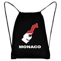 Monaco Country Map Color Sport Bag 18