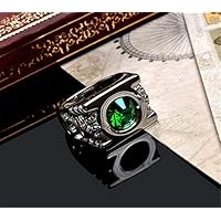 New Men's Ring Green Lantern Power Jewelry Gifts (7)