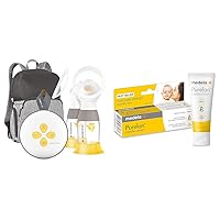 Breast Pump | Swing Maxi Double Electric | Portable Breast Pump & Purelan Lanolin Nipple Cream for Breastfeeding, 100% All Natural Single Ingredient, Hypoallergenic, Soothing Protection
