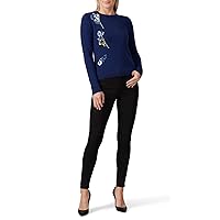 Rent The Runway Pre-Loved Navy Applique Sweater