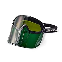 GPL550 Premium Goggle with Detachable Face Shield, Anti-Fog Coating, Shade 5 IR Lens, Green, 21002
