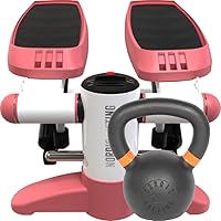 Mini Stepper - Pink Bundle with Kettlebell 22lb