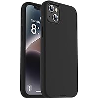 ORIbox for iPhone 13 Case Black, [10 FT Military Grade Drop Protection], Soft-Touch Finish of The Liquid Silicone Exterior Feels, Heavy Duty Shockproof Anti-Fall Case for iPhone 13,6.1 inch, Black