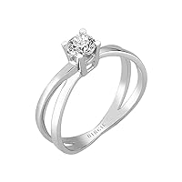 Diamond Solitaire Ring in 14K Gold (0.47ct.)