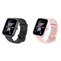 Amazfit Bip 3 Pro Smart Watch for Android iPhone Bip 3 Pro Smart Watch for Women (Pink)