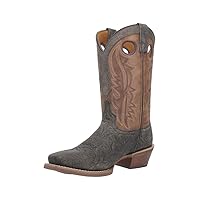 Laredo Western Boots Mens Walker Pull Holes Square Toe Gray 68473