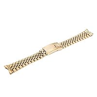 20mm Solid Stainless Steel Watchband For Role X Datejust Watch Strap Men Wrist Bracelet Folding Clasp Logo On