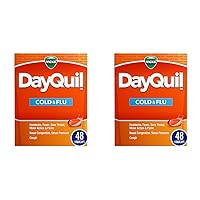 DayQuil Cold & Flu Medicine, Non-Drowsy Powerful Multi-Symptom Daytime Relief for Headache, Fever, Sore Throat, Minor Aches and Pains, Nasal Congestion, Sinus Pressure and Cough, 48 Liquicaps