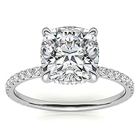 Moissanite Eternity Ring, 1.0ct Colorless Stones, Sterling Silver, Wedding Rings for Her